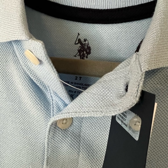 Boys 2T polo shirt , NWT. US Polo Assn. Style T47520BL - Picture 3 of 6